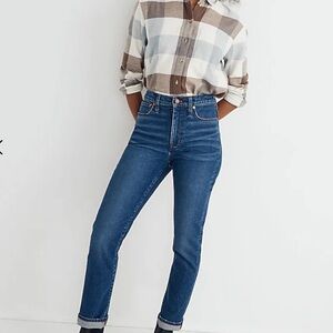 NWOT Madewell high rise slim boy jeans in twyford wash